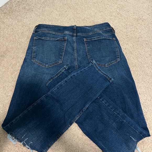 Old Navy Dark Denim Ripped Jeans - Picture 4 of 5